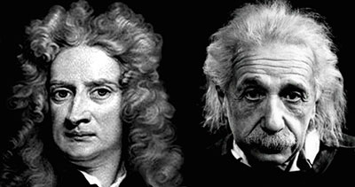 Newton et Einstein en question