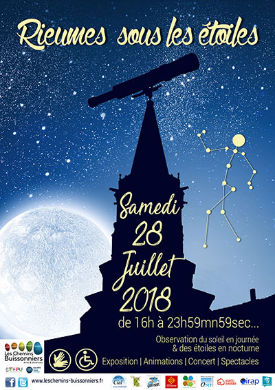 EVENEMENT : Rieumes sous les étoiles le 28 juillet
